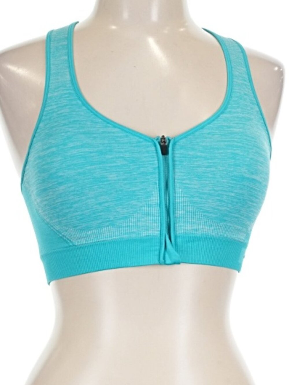 AVIA ZIP FRONT SPORTS BRA SIZE LARGE